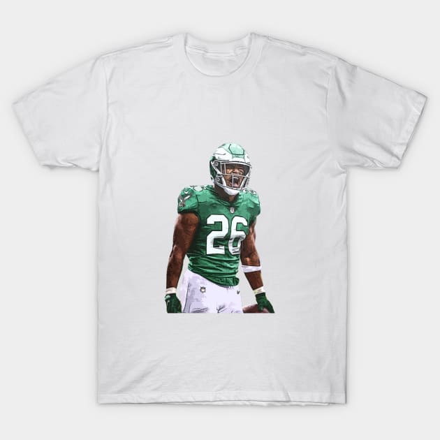 Saquon Eagles T-Shirt by islandersgraphics